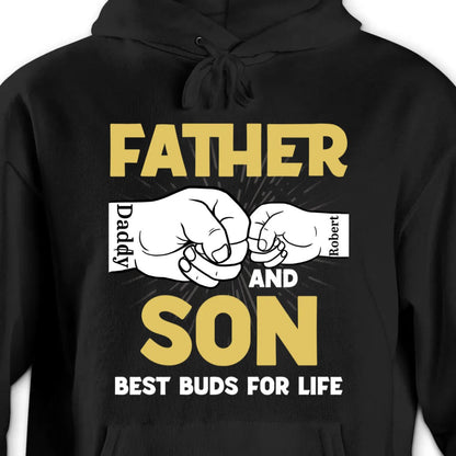 Father And Daughter Best Buds For Life - Personalized Unisex T - shirt, Hoodie, Sweatshirt - Makezbright Gifts