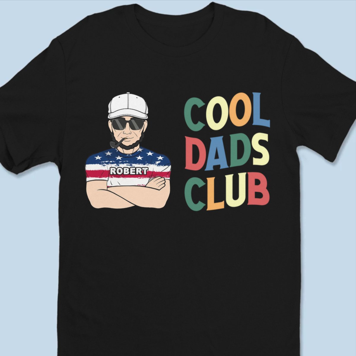 Father - Cool Dads Club Retro - Personalized Unisex T - shirt, Hoodie, Sweatshirt - Makezbright Gifts