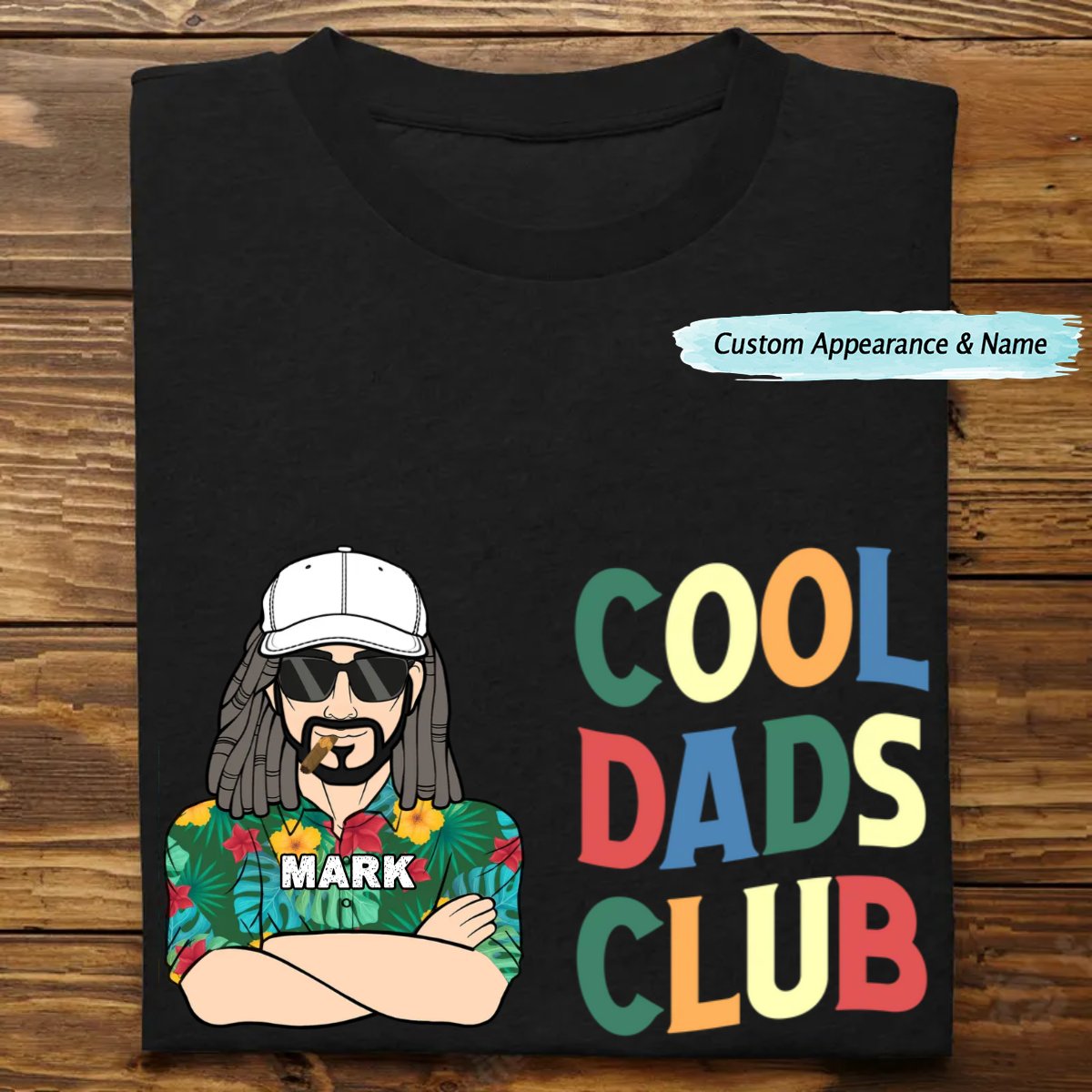 Father - Cool Dads Club Retro - Personalized Unisex T - shirt, Hoodie, Sweatshirt - Makezbright Gifts