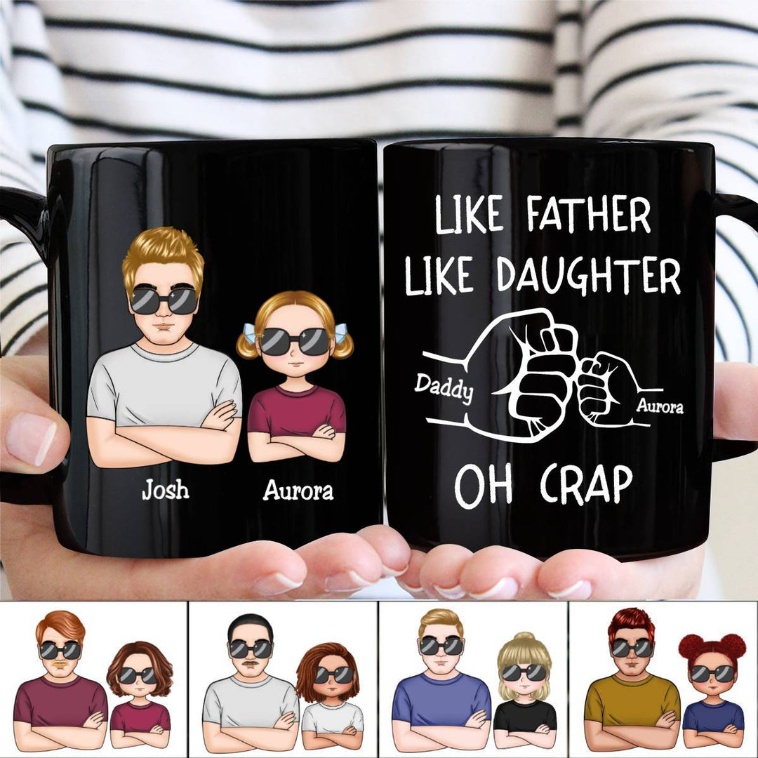 Father - Like Father Like Daughter Fist Bump Handshake - Personalized |  Makezbright