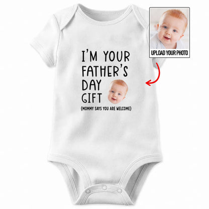 Father's Day - Custom Photo I'm Your Father's Day Gift - Personalized Baby Onesies (HJ) - Makezbright Gifts