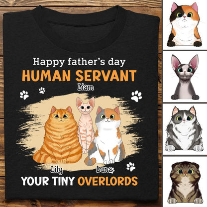 Father's Day - Human Servant - Personalized T - Shirt - Makezbright Gifts