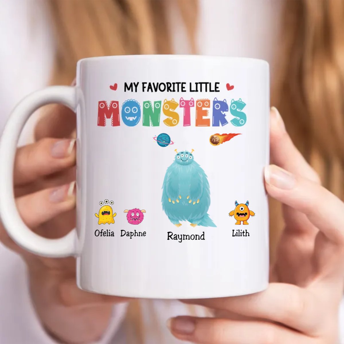 Father's Day - Papa Monster - Personalized Mug - Makezbright Gifts