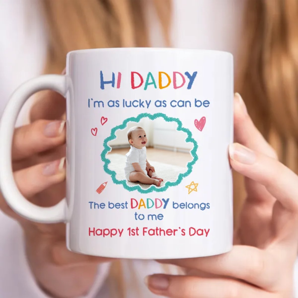 Father's Day - The Best Daddy Belongs To Me Photo Upload - Personalized Mug (TT) - Makezbright Gifts