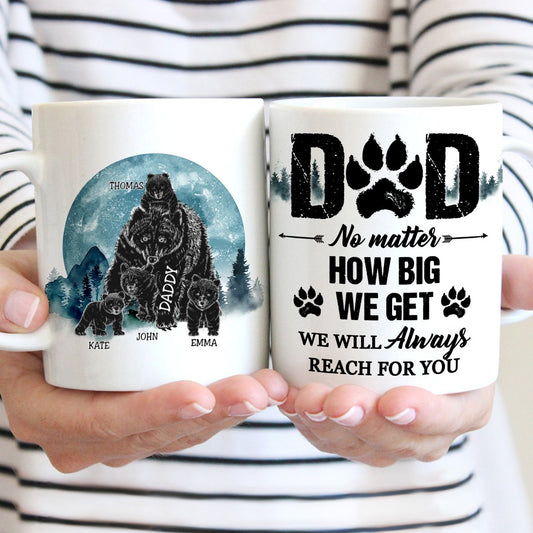 Father's Day - We'll Always Reach For You - Personalized Mug - Makezbright Gifts