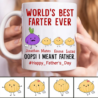 Father's Day - World's Best Farter Ever I Mean Father Funny - Personalized Mug (TB) - Makezbright Gifts