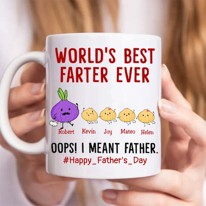 Father's Day - World's Best Farter Ever I Mean Father Funny - Personalized Mug (TB) - Makezbright Gifts