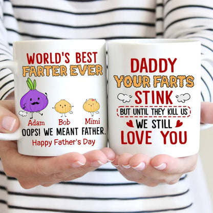 Father's Day - World's Best Farter Ever - Personalized Mug (TB) - Makezbright Gifts