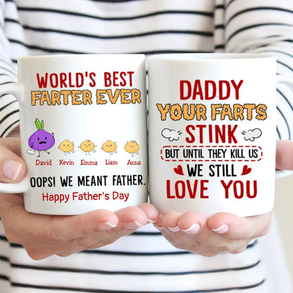 Father's Day - World's Best Farter Ever - Personalized Mug (TB) - Makezbright Gifts