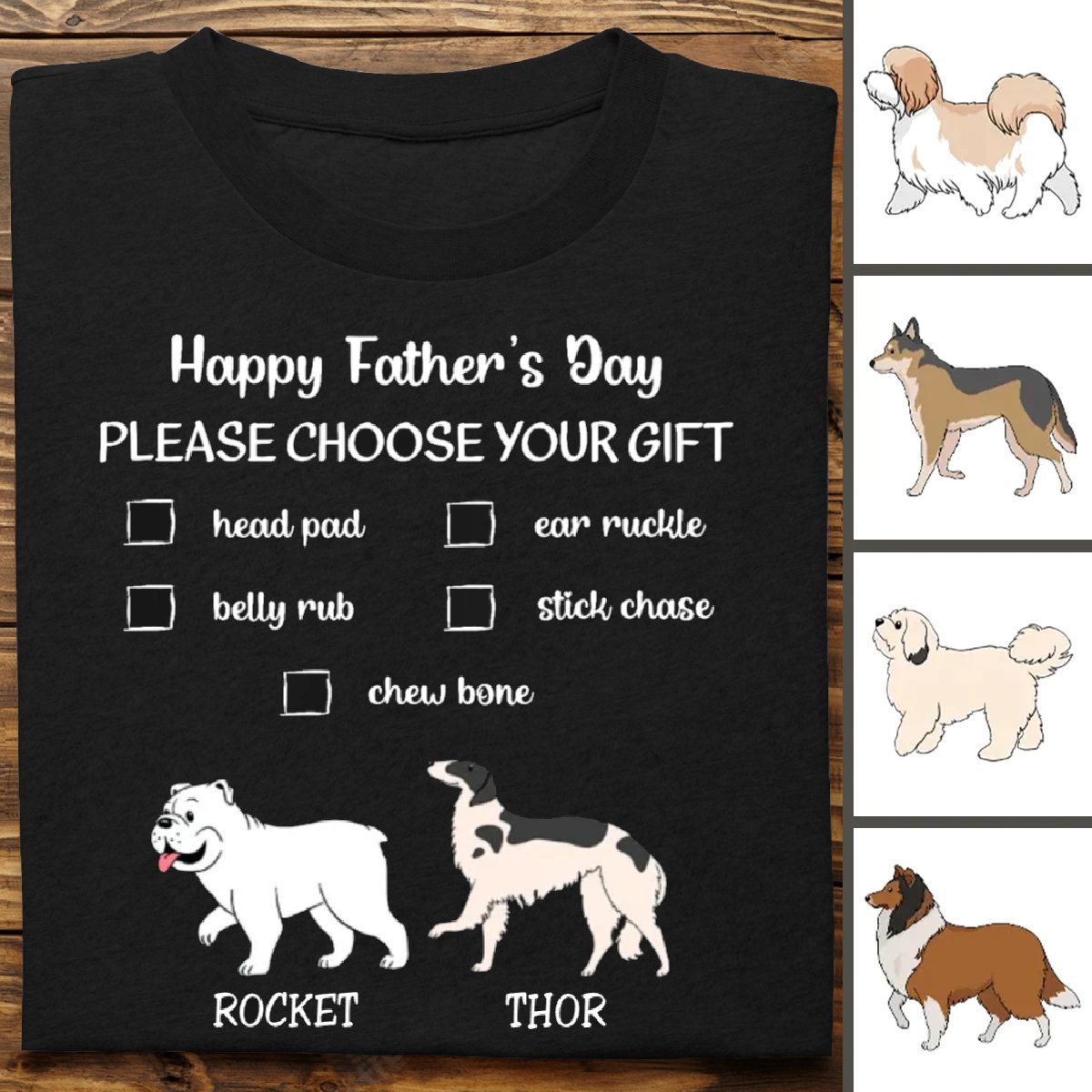 Father's Day - Your Special Gift - Personalized T - Shirt - Makezbright Gifts