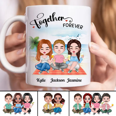 Firends - Together Forever - Personalized Mug (BB) - Makezbright Gifts