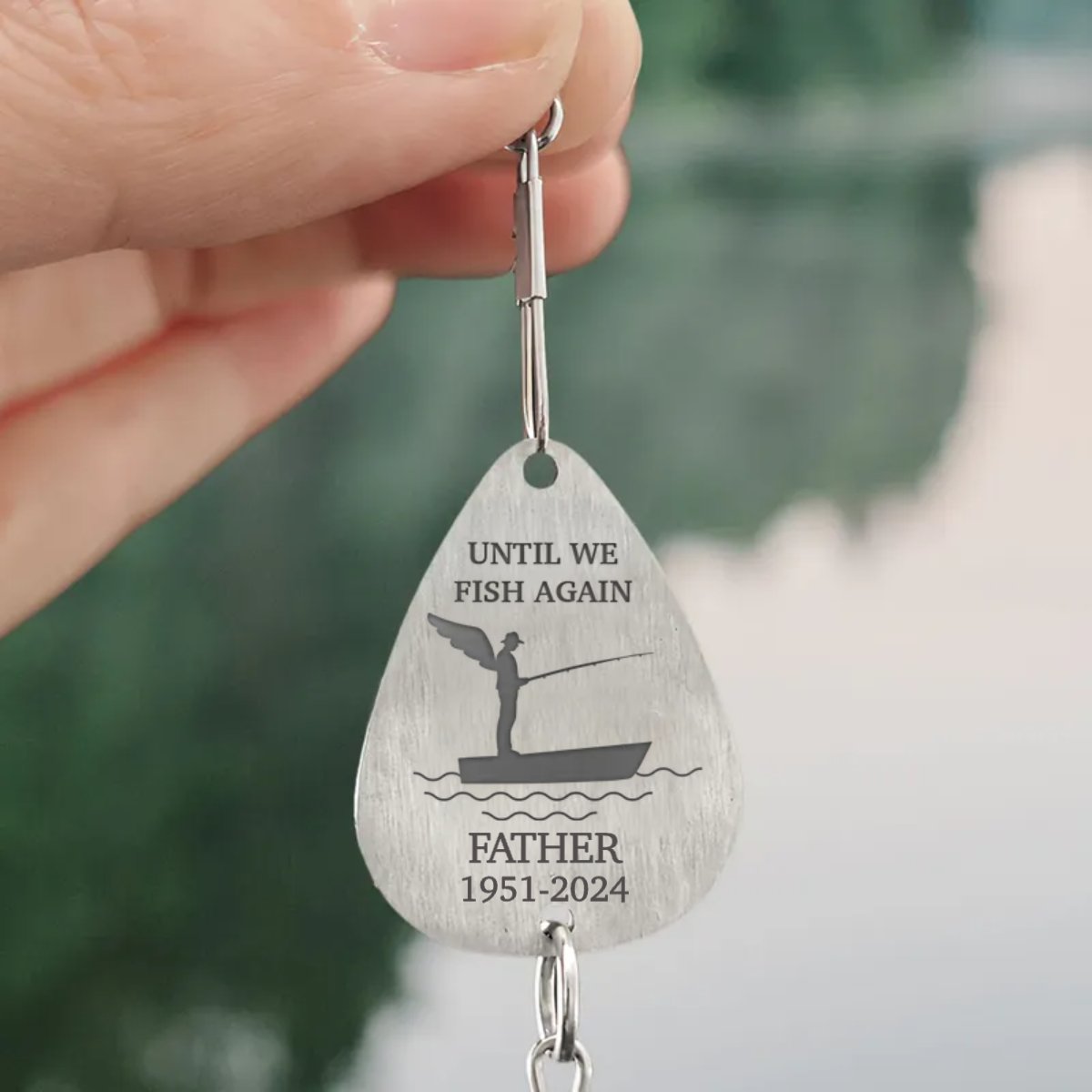 Fishing Lovers - Until We Fish Again - Personalized Fishing Lure Keychain (HJ) - Makezbright Gifts