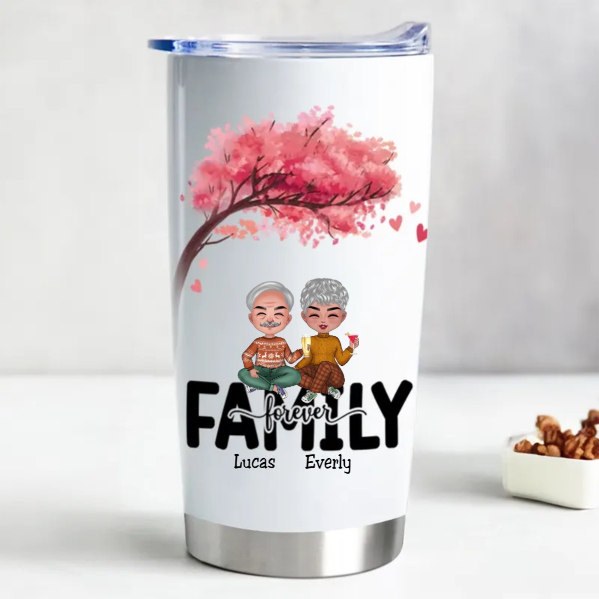 Forever Family 20oz - Custom Insulated Tumbler - Makezbright Gifts