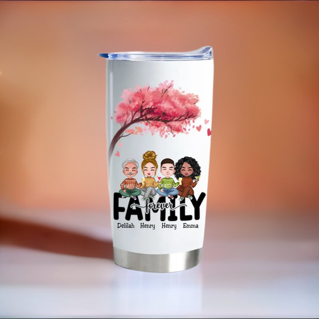 Forever Family 20oz - Custom Insulated Tumbler - Makezbright Gifts