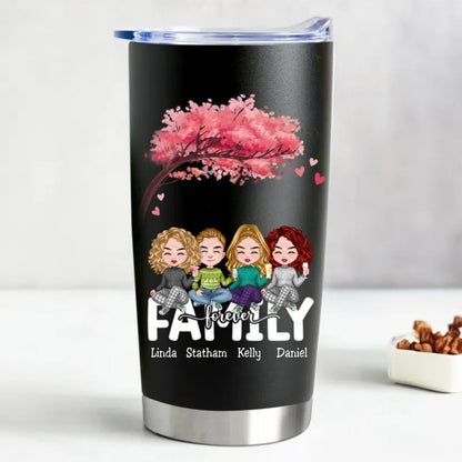 Forever Family 20oz - Customizable Steel Tumbler (TC) - Makezbright Gifts