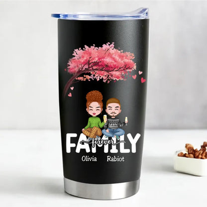 Forever Family 20oz - Customizable Steel Tumbler (TC) - Makezbright Gifts