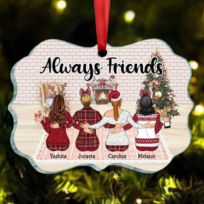 Friends - Always Friends - Personalized Acrylic Ornament - Makezbright Gifts