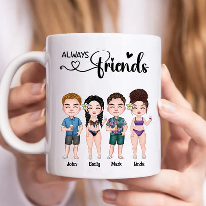 Friends - Always Friends - Personalized Mug - Makezbright Gifts