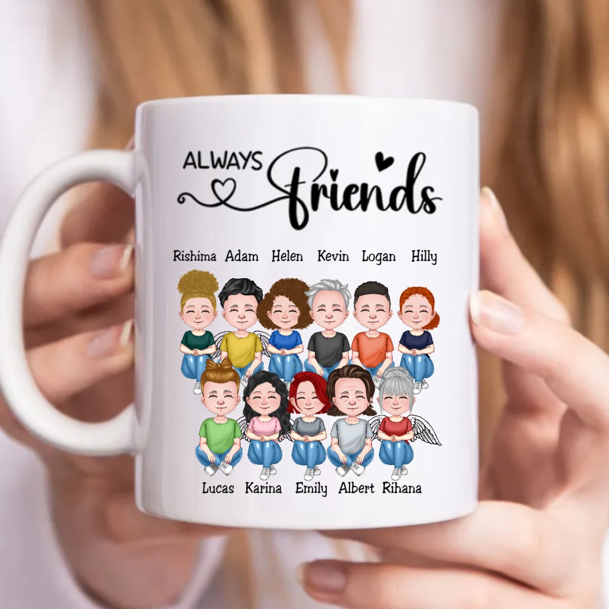 Friends - Always Friends - Personalized Mug - Makezbright Gifts