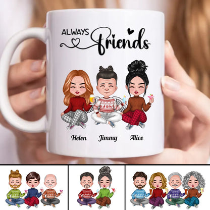 Friends - Always Friends - Personalized Mug - Makezbright Gifts