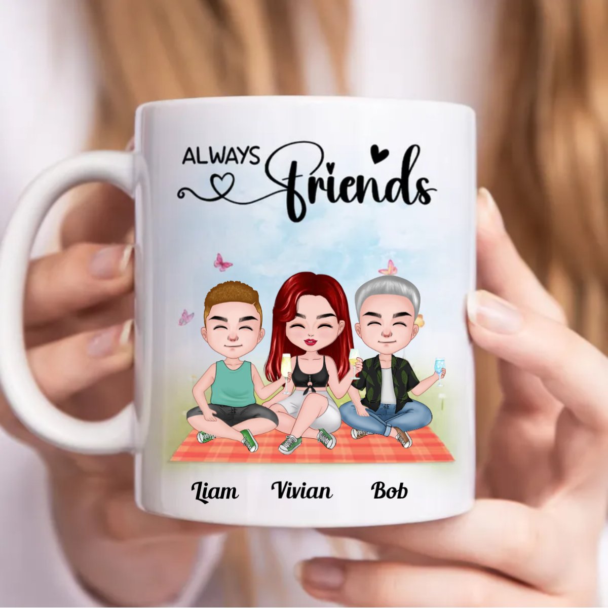 Friends - Always Friends - Personalized Mug (BB) - Makezbright Gifts