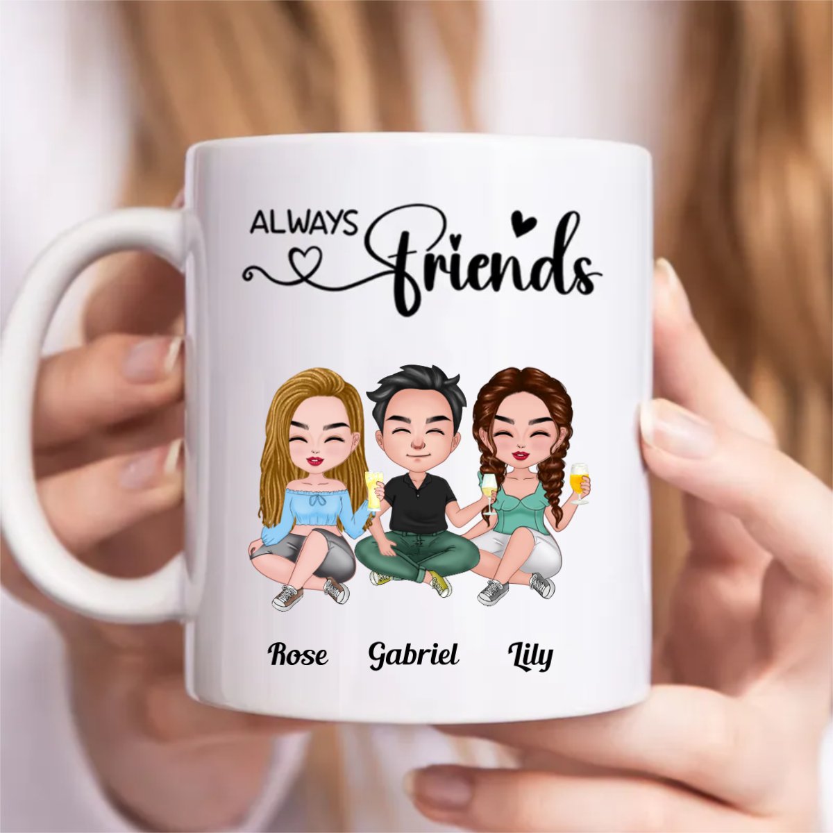 Friends - Always Friends - Personalized Mug (TB) - Makezbright Gifts