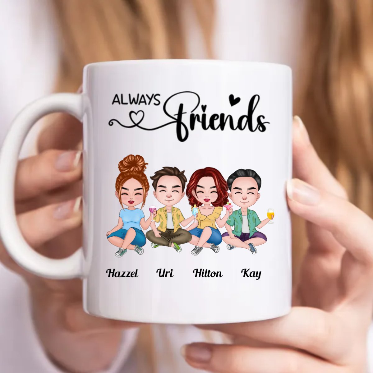 Friends - Always Friends - Personalized Mug (TB) - Makezbright Gifts