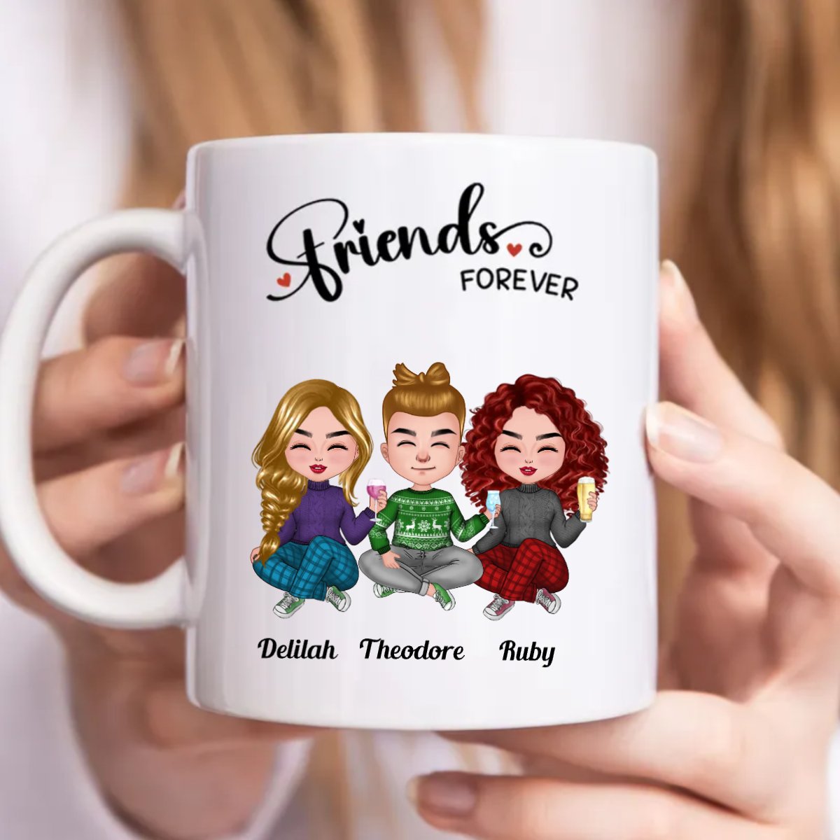 Friends Forever - Personalized Mug - Makezbright Gifts