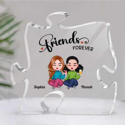 Friends - Friends Forever - Personalized Acrylic Plaque - Makezbright Gifts