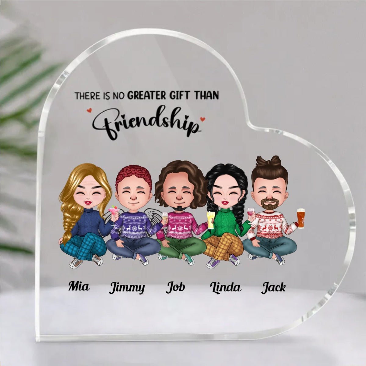 Friends - Friends Forever - Personalized Acrylic Plaque (LH) - Makezbright Gifts