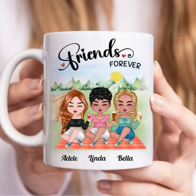 Friends - Friends Forever - Personalized Mug (AA) - Makezbright Gifts