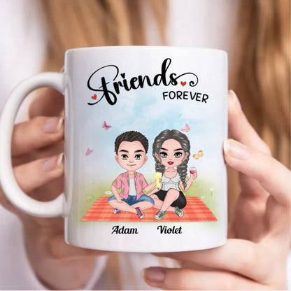 Friends - Friends Forever - Personalized Mug (BB) - Makezbright Gifts