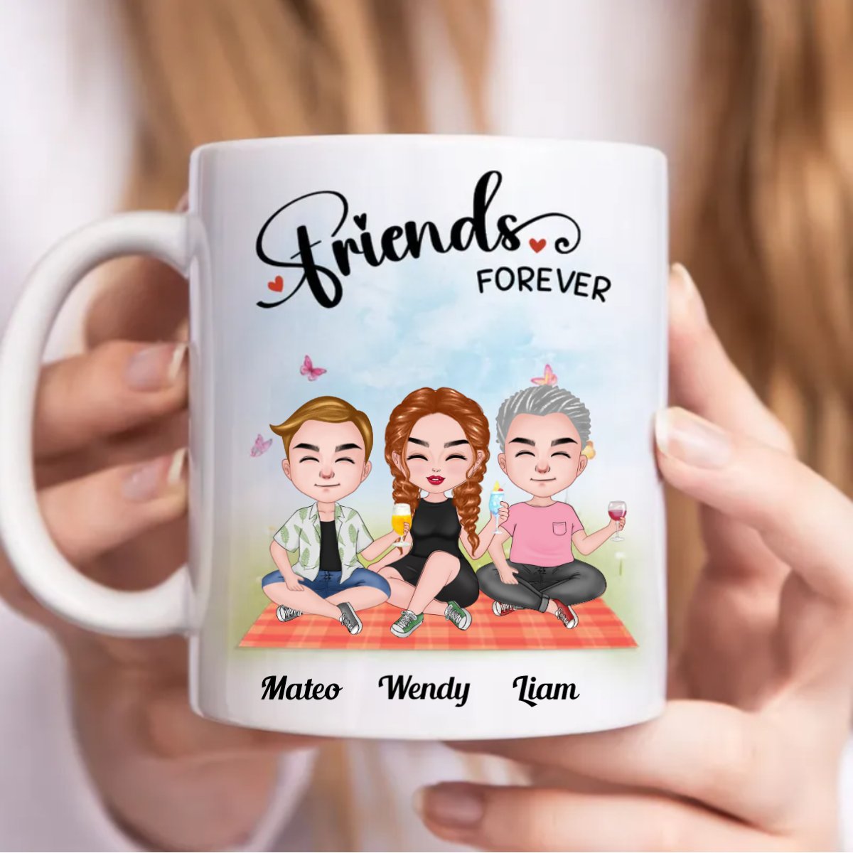 Friends - Friends Forever - Personalized Mug (BB) - Makezbright Gifts