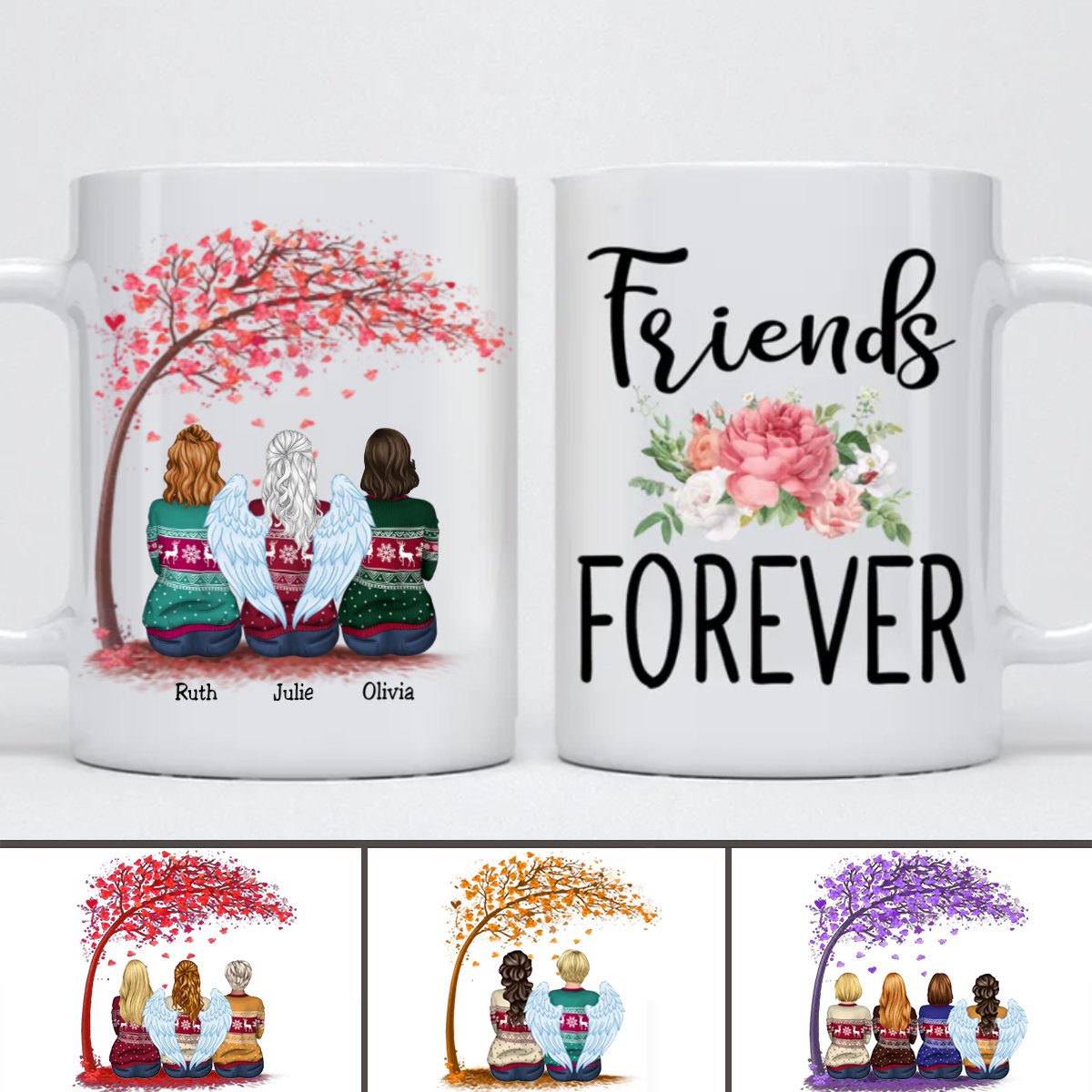 Friends - Friends Forever V2 - Personalized Mug - Makezbright Gifts