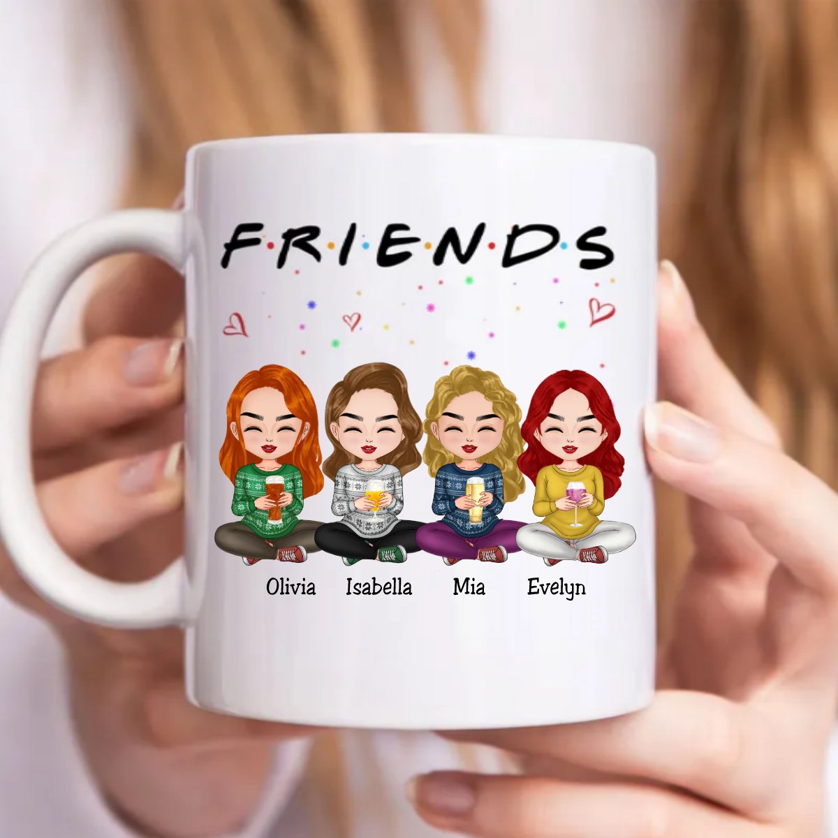 Friends - F.R.I.E.N.D.S - Personalized Mug - Makezbright Gifts