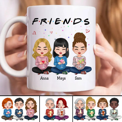 Friends - F.R.I.E.N.D.S - Personalized Mug - Makezbright Gifts