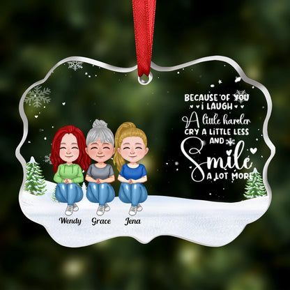 Friends - Hangovers Are Temporary But Drunk Stories Are Forever - Personalized Transparent Ornament (Ver 3) - Makezbright Gifts