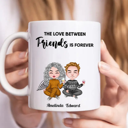 Friends - The Love Between Friends Is Forever - Personalized Mug (CB) - Makezbright Gifts