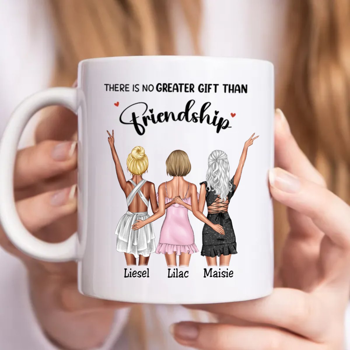 Friends - There Is No Greater Gift Than Friendship - Personalized Mug - Makezbright Gifts