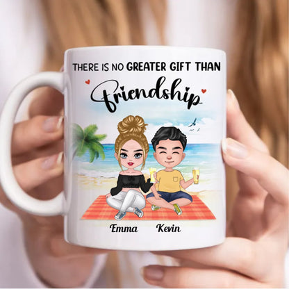 Friends - There Is No Greater Gift Than Friendship - Personalized Mug (BB) - Makezbright Gifts