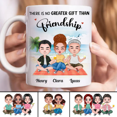 Friends - There Is No Greater Gift Than Friendship - Personalized Mug (BB) - Makezbright Gifts