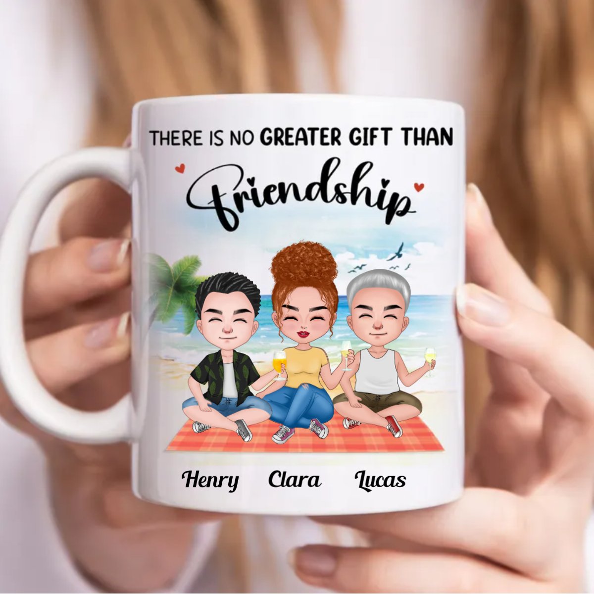 Friends - There Is No Greater Gift Than Friendship - Personalized Mug (BB) - Makezbright Gifts