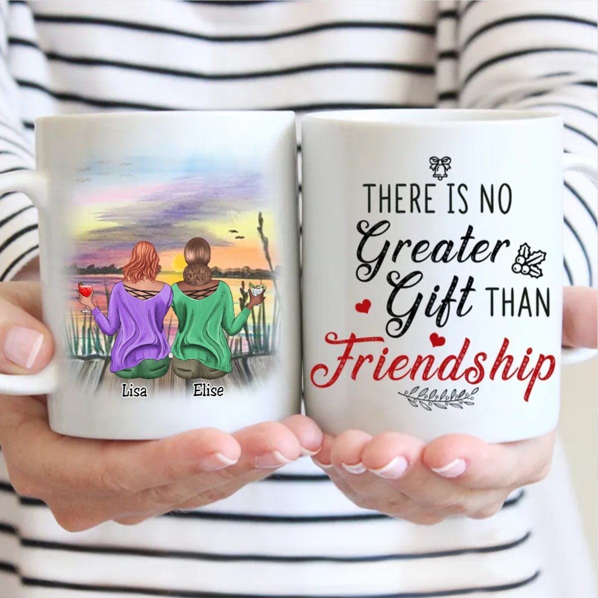 Friends - There Is No Greater Gift Than Friendship - Personalized Mug (Ver 4) - Makezbright Gifts