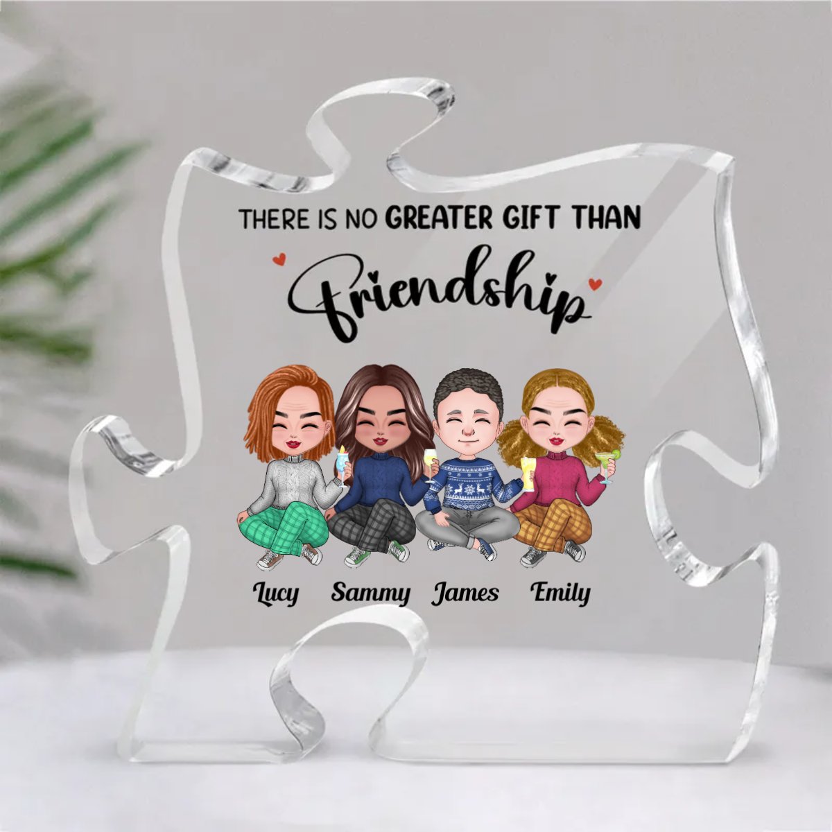 Friends - Together Forever - Personalized Acrylic Plaque - Makezbright Gifts