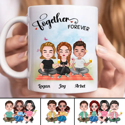 Friends - Together Forever - Personalized Mug (BB) - Makezbright Gifts