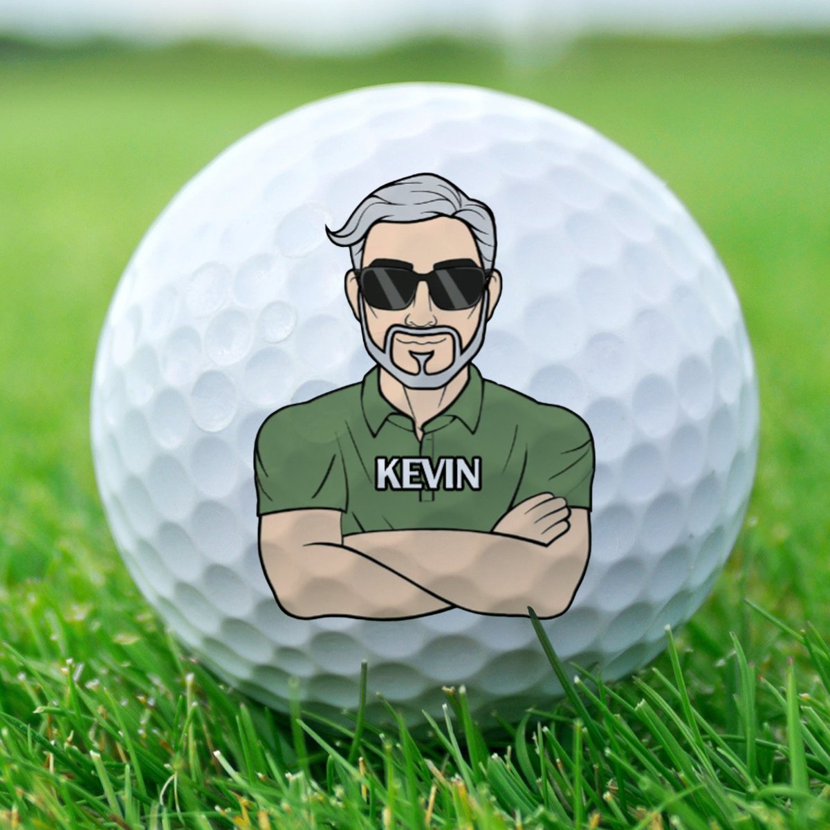 Golf Lovers - If Found Return To This Guy - Personalized Golf Ball - Gift For Dad, Father, Grandpa, Golfer - Makezbright Gifts