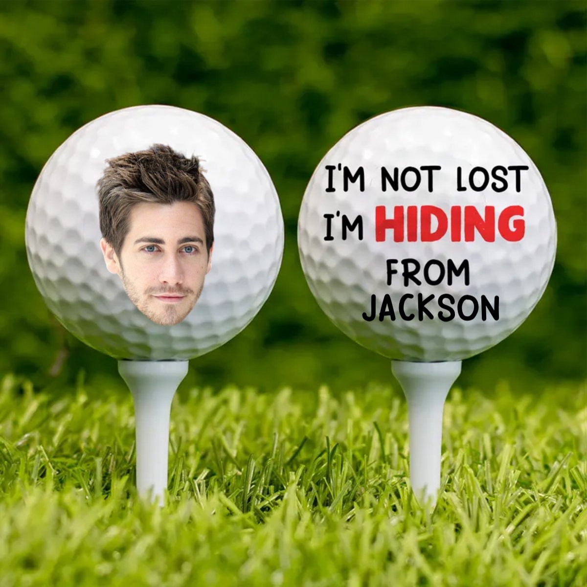 Golf Lovers - I'm Not Lost I'm Hiding - Personalized Golf Ball - Makezbright Gifts