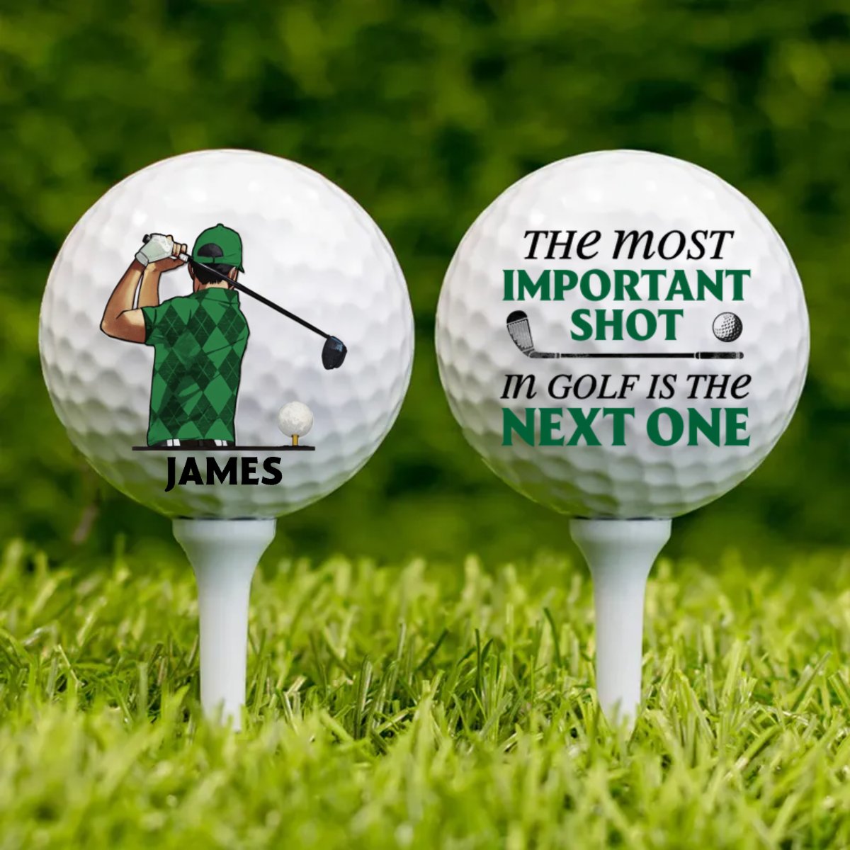 Golf Lovers - That's What I Do I Play Golf & I Know Things - Personalized Golf Ball (HJ) - Makezbright Gifts