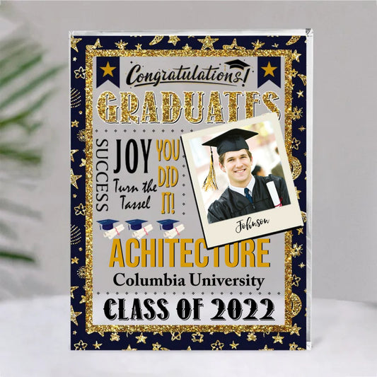 Graduation - Congratulation Graduates - Personalized Acrylic Plaque - Makezbright Gifts