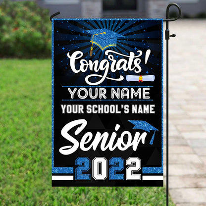 Graduation - Congratulation Senior Of Year - Personalized Flag (Ver 2) - Makezbright Gifts